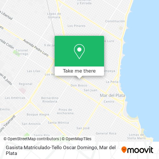 Mapa de Gasista Matriculado-Tello Oscar Domingo