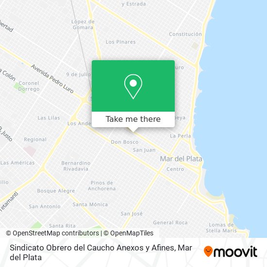 Mapa de Sindicato Obrero del Caucho Anexos y Afines