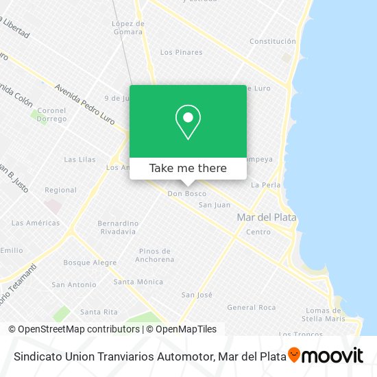 Sindicato Union Tranviarios Automotor map