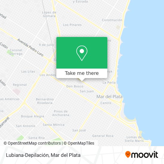 Lubiana-Depilación map