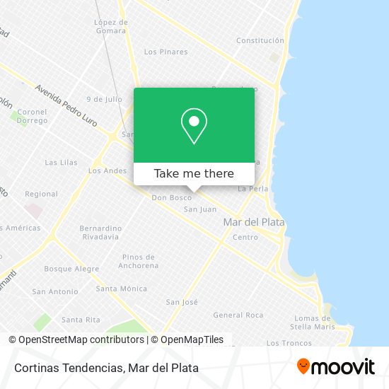 Cortinas Tendencias map