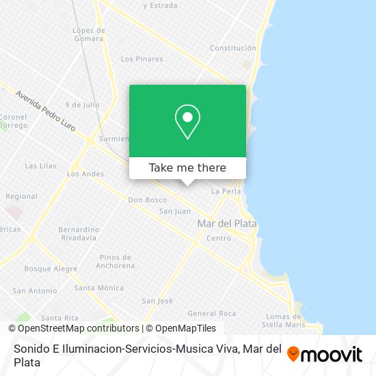 Sonido E Iluminacion-Servicios-Musica Viva map