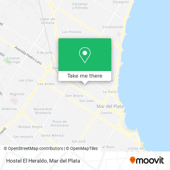 Hostel El Heraldo map