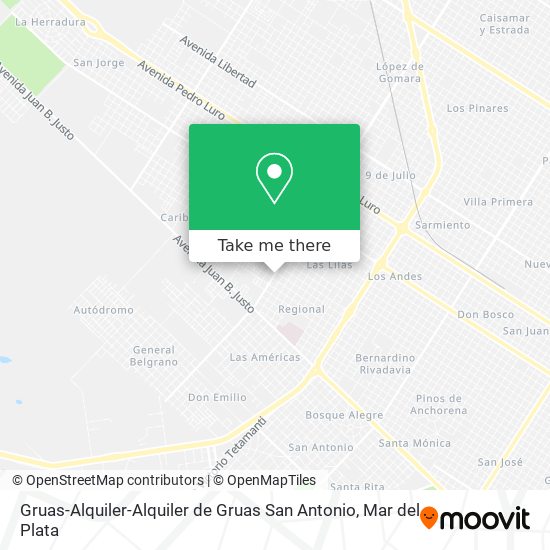 Gruas-Alquiler-Alquiler de Gruas San Antonio map