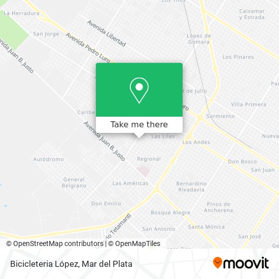 Bicicleteria López map
