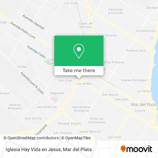 Mapa de Iglesia Hay Vida en Jesus
