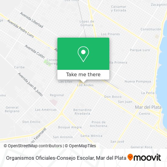 Organismos Oficiales-Consejo Escolar map