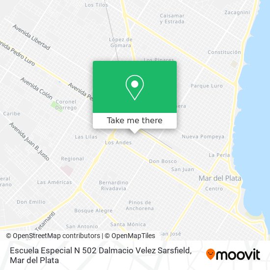 Escuela Especial N 502 Dalmacio Velez Sarsfield map