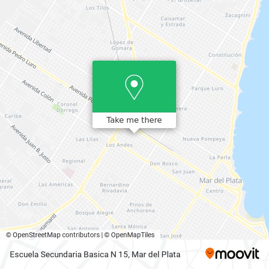 Escuela Secundaria Basica N 15 map