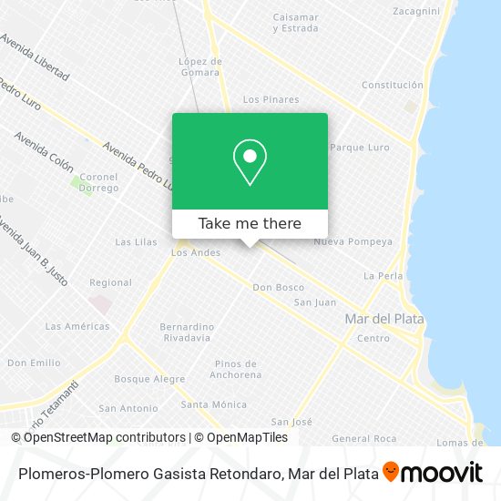 Plomeros-Plomero Gasista Retondaro map