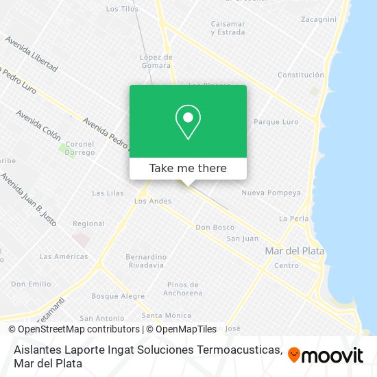 Mapa de Aislantes Laporte Ingat Soluciones Termoacusticas