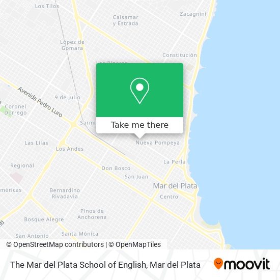 Mapa de The Mar del Plata School of English