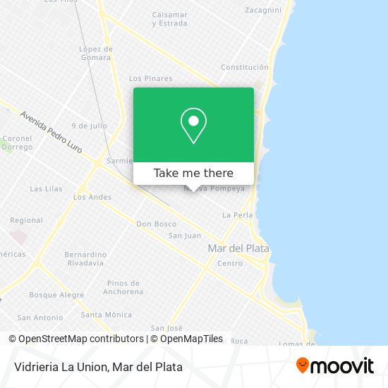 Vidrieria La Union map