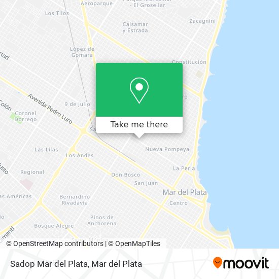 Sadop Mar del Plata map