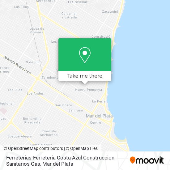 Mapa de Ferreterias-Ferreteria Costa Azul Construccion Sanitarios Gas