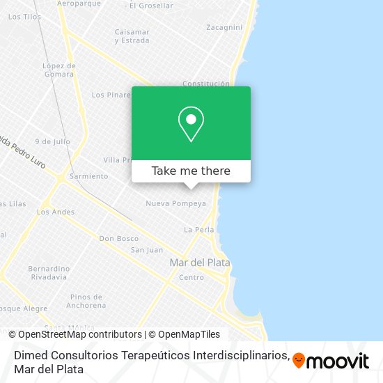 Mapa de Dimed Consultorios Terapeúticos Interdisciplinarios