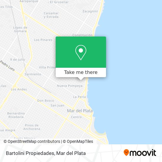 Mapa de Bartolini Propiedades