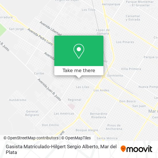 Gasista Matriculado-Hilgert Sergio Alberto map