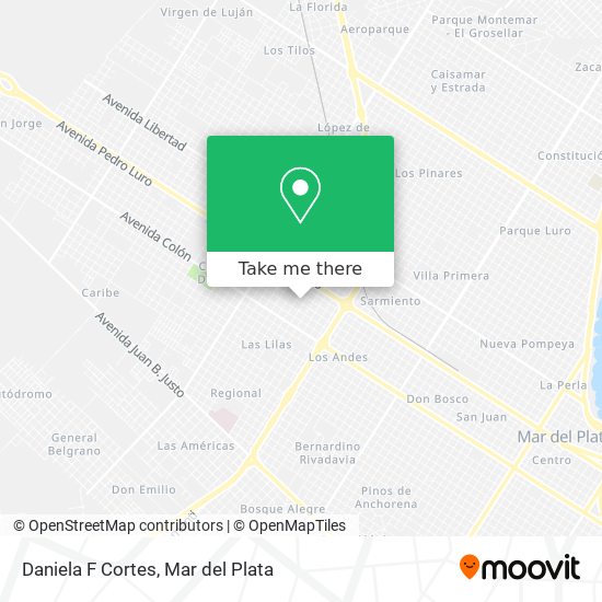 Daniela F Cortes map