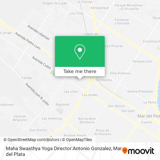 Mapa de Maha Swasthya Yoga Director:Antonio Gonzalez
