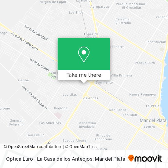 Optica Luro - La Casa de los Anteojos map