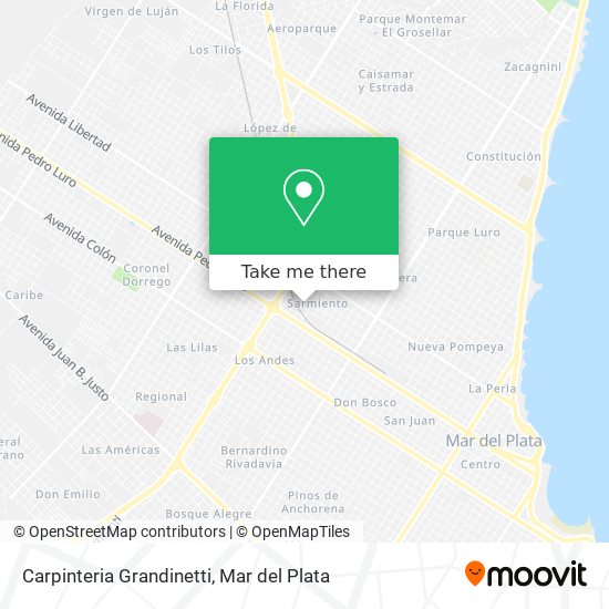 Carpinteria Grandinetti map