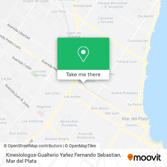 Kinesiologos-Gualterio Yañez Fernando Sebastian map