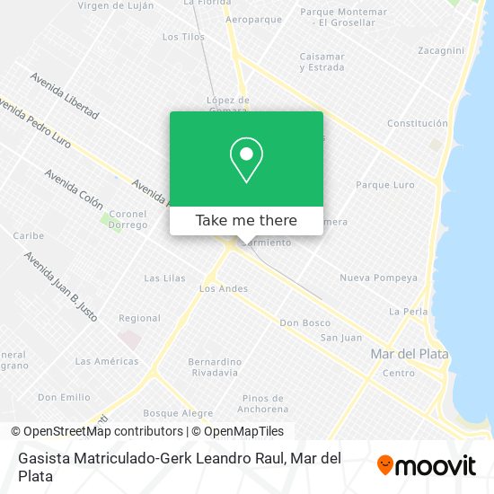 Mapa de Gasista Matriculado-Gerk Leandro Raul