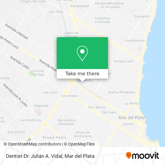 Dentist-Dr. Julián A. Vidal map