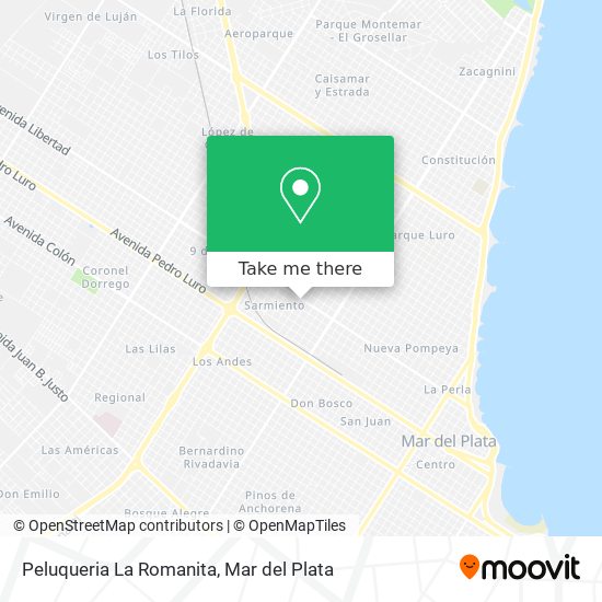 Mapa de Peluqueria La Romanita