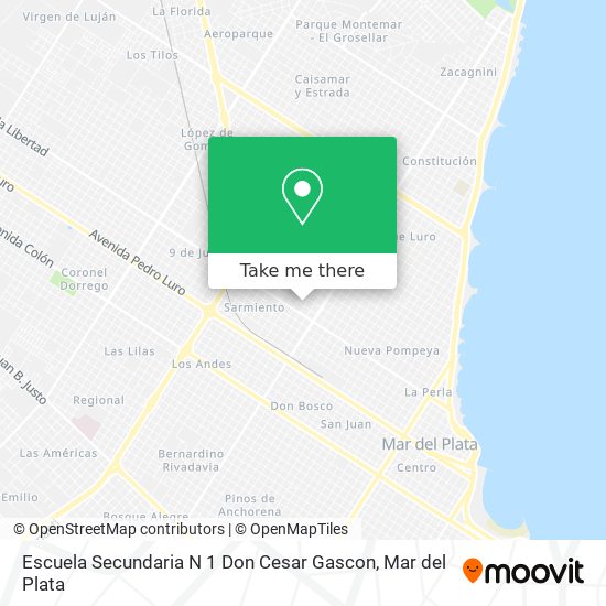 Escuela Secundaria N 1 Don Cesar Gascon map