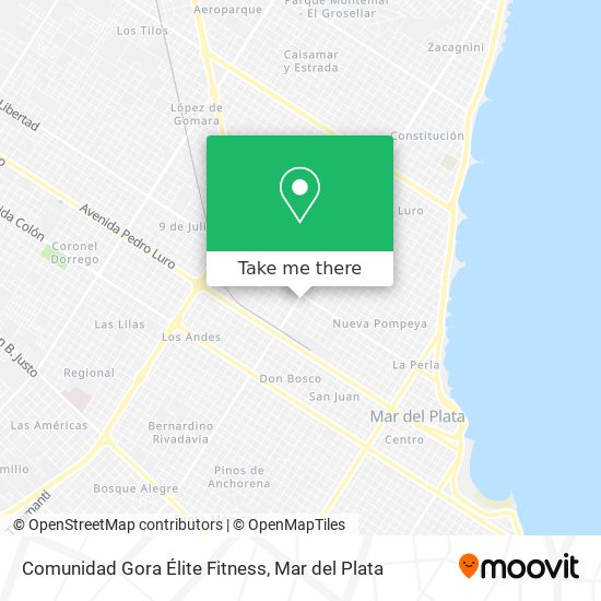 Comunidad Gora Élite Fitness map