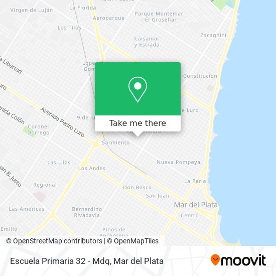 Escuela Primaria 32 - Mdq map