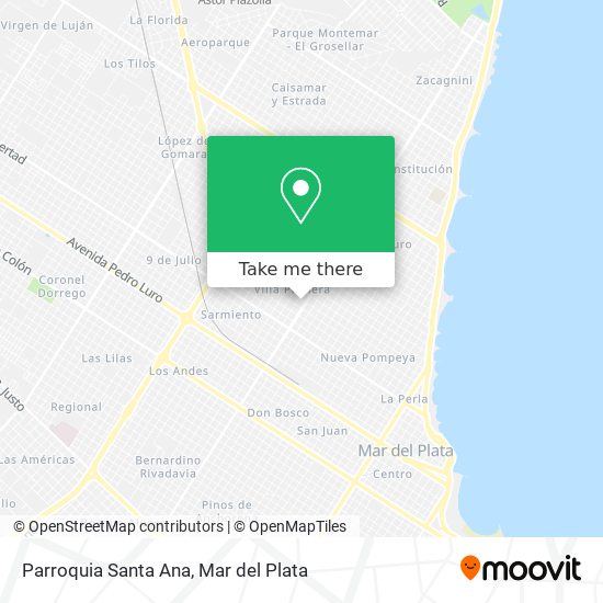 Mapa de Parroquia Santa Ana