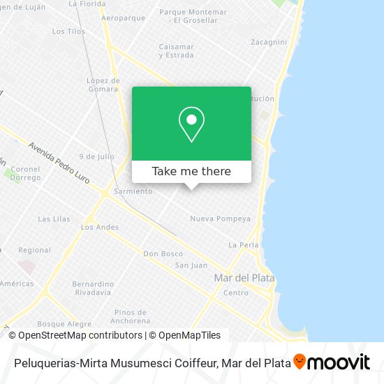 Peluquerias-Mirta Musumesci Coiffeur map