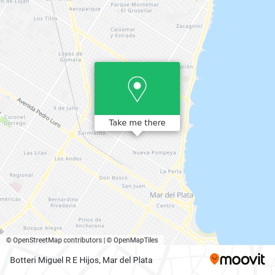 Mapa de Botteri Miguel R E Hijos