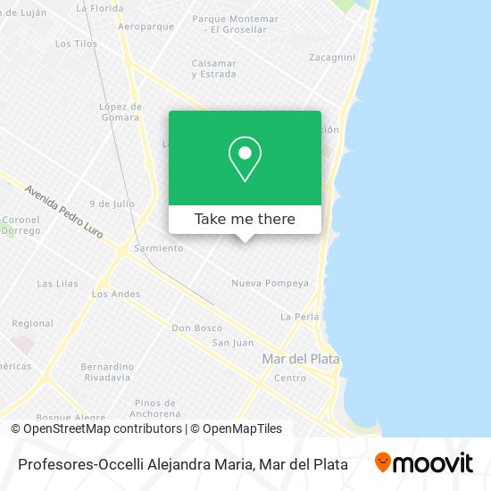 Profesores-Occelli Alejandra Maria map