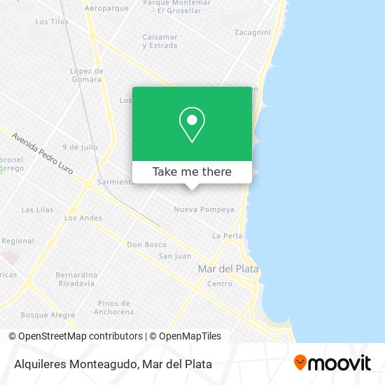Alquileres Monteagudo map