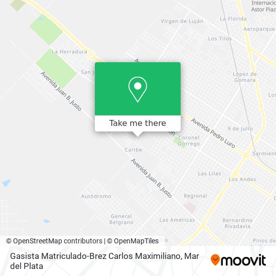 Mapa de Gasista Matriculado-Brez Carlos Maximiliano