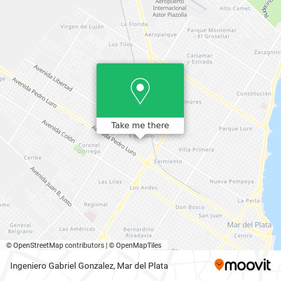 Ingeniero Gabriel Gonzalez map