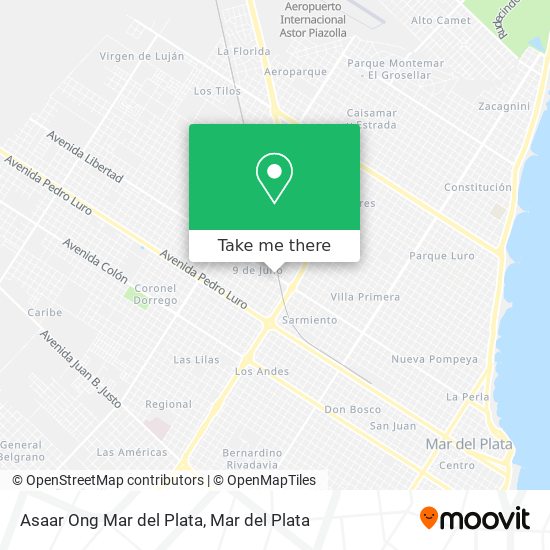 Asaar Ong Mar del Plata map