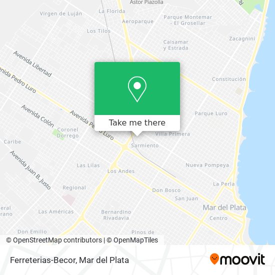 Ferreterias-Becor map