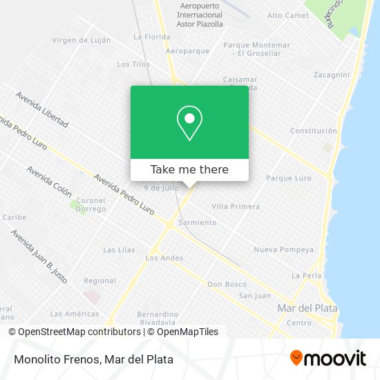 Mapa de Monolito Frenos