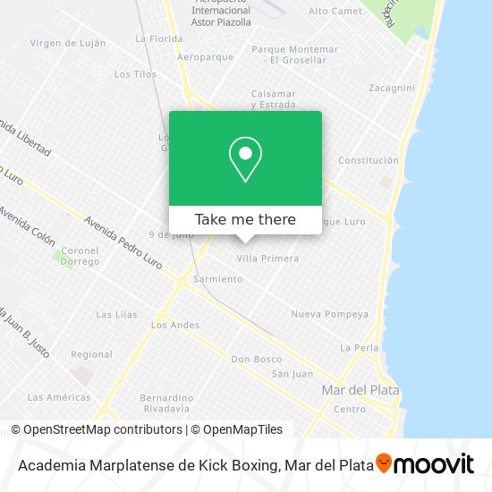 Academia Marplatense de Kick Boxing map