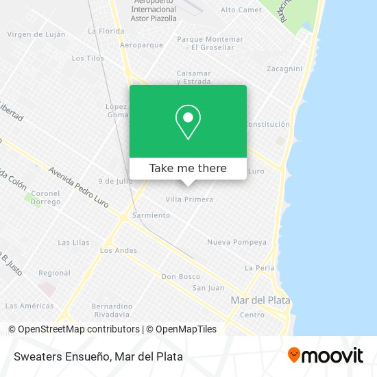 Sweaters Ensueño map