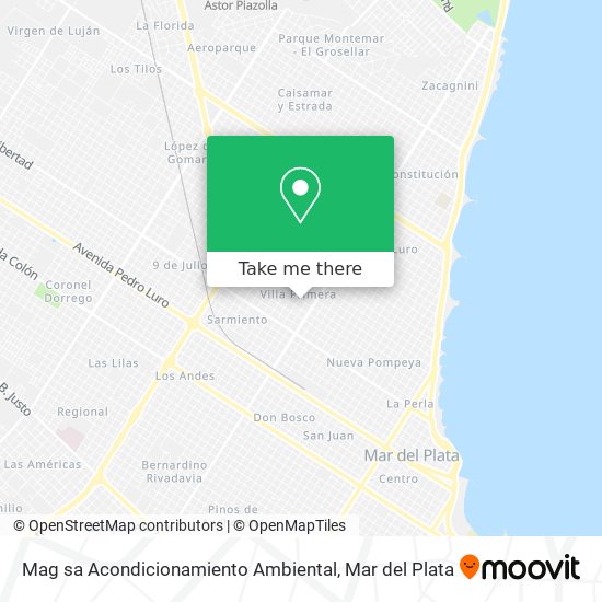 Mag sa Acondicionamiento Ambiental map