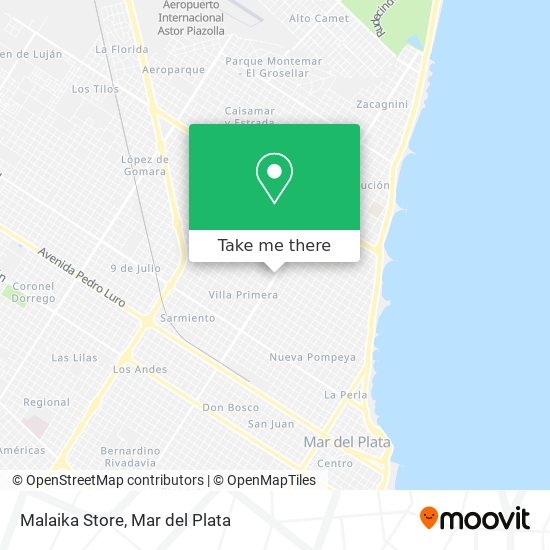 Malaika Store map