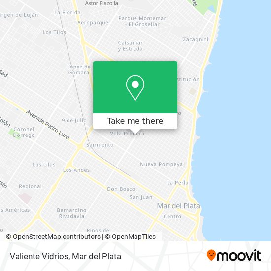 Valiente Vidrios map