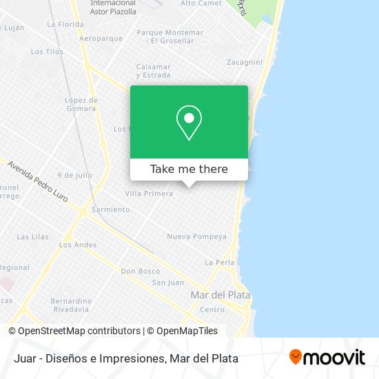 Juar - Diseños e Impresiones map