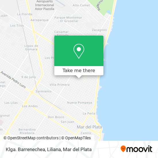 Mapa de Klga. Barrenechea, Liliana